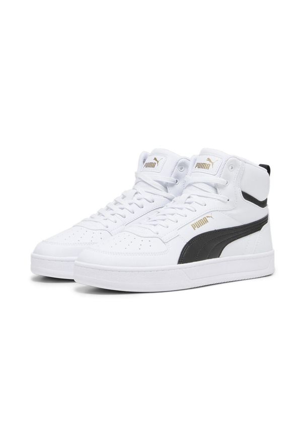 Puma - Sneakersy Caven 2.0 Mid PUMA White Black Gold. Kolor: żółty, biały, wielokolorowy, czarny. Sezon: lato