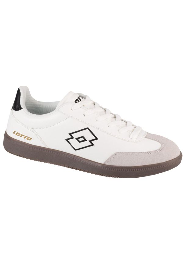 LOTTO - Buty do chodzenia męskie Lotto Vintal. Zapięcie: sznurówki. Kolor: biały. Materiał: tkanina, materiał, syntetyk, guma, zamsz. Szerokość cholewki: normalna. Sport: turystyka piesza