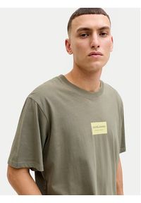 Jack & Jones T-Shirt Frank 12288092 Brązowy Relaxed Fit. Kolor: brązowy. Materiał: bawełna #4