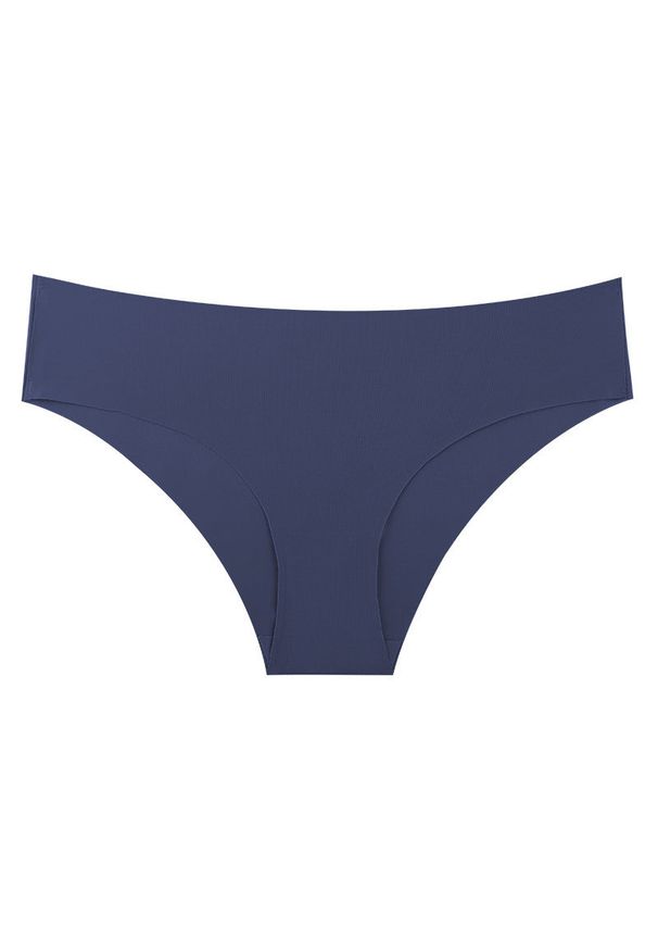 Intica - Figi bezszwowe gładkie niewidoczne pod ubraniem Omega. Kolor: niebieski. Materiał: materiał. Wzór: gładki