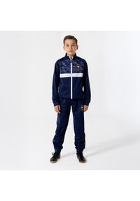 Dres treningowy FFF Frankrijk dla dzieci. Kolor: niebieski. Materiał: dresówka. Styl: sportowy
