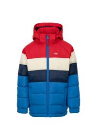 TRESPASS - Kurtka Dziecięca Calmere Padded Jacket. Kolor: niebieski. Materiał: puch. Styl: sportowy