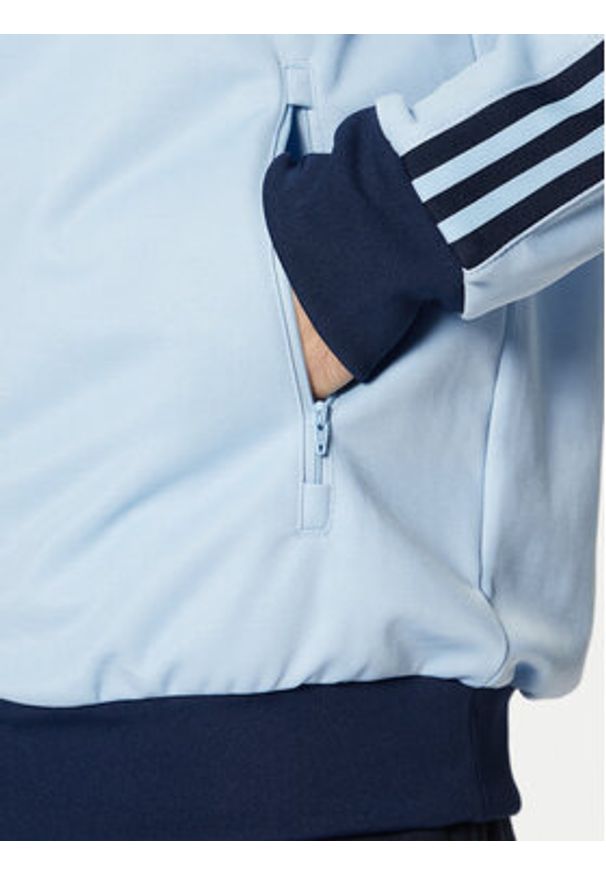 Adidas - adidas Bluza adicolor Classics Beckenbauer JP2521 Błękitny Slim Fit. Kolor: niebieski. Materiał: bawełna, syntetyk