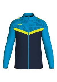 Dziecięca poliestrowa bluza dresowa Jako Iconic. Kolor: niebieski. Materiał: dresówka, poliester. Styl: sportowy #1