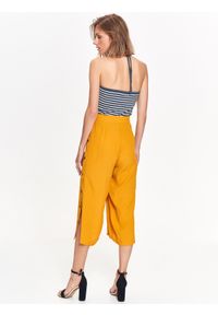 TOP SECRET - Spodnie damskie culotte, w modnym kolorze. Okazja: na co dzień. Kolor: żółty. Materiał: tkanina. Sezon: zima, jesień. Styl: casual, elegancki #6