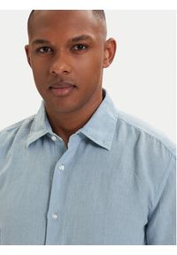 BOSS Koszula 50537382 Niebieski jasny Regular Fit. Kolor: niebieski. Materiał: len #5
