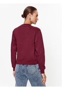 Guess Bluza W3BQ14 KB681 Bordowy Regular Fit. Kolor: czerwony. Materiał: bawełna #3