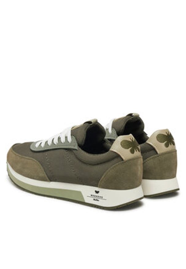 Weekend Max Mara Sneakersy 2515761074650 Khaki. Kolor: brązowy. Materiał: skóra