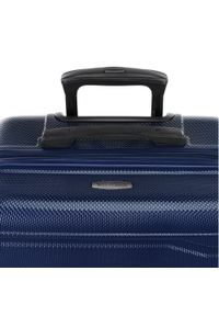 Wittchen - Komplet walizek z polikarbonu tłoczonych granatowy. Kolor: niebieski. Materiał: guma #10