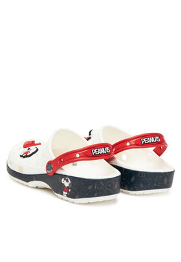 Crocs Klapki Peanuts Classic Clog 211124 Biały. Kolor: biały