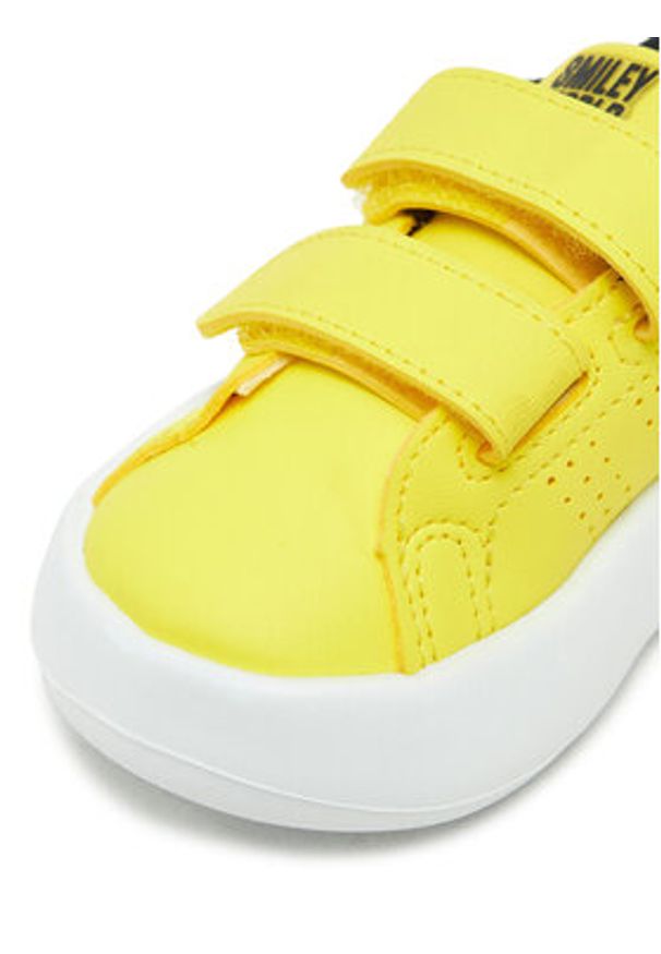 Adidas - adidas Sneakersy Smiley Advantage JI0501 Żółty. Kolor: żółty. Materiał: skóra. Model: Adidas Advantage