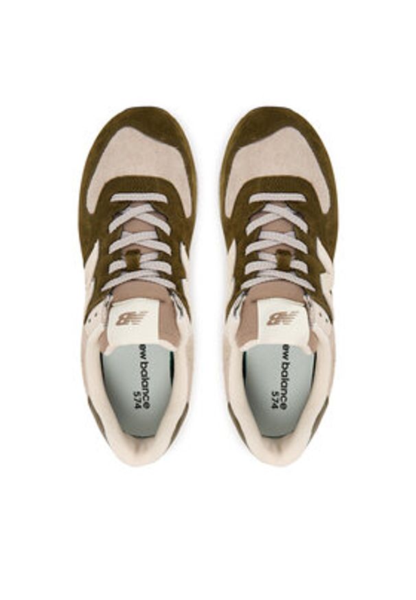 New Balance Sneakersy U574BWS M Zielony. Kolor: zielony. Materiał: skóra, zamsz. Model: New Balance 574