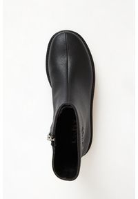 Botki damskie skórzane DKNY. Materiał: skóra #5