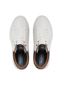 Pepe Jeans Sneakersy Kenton Court PMS30839 Biały. Kolor: biały. Materiał: skóra #3