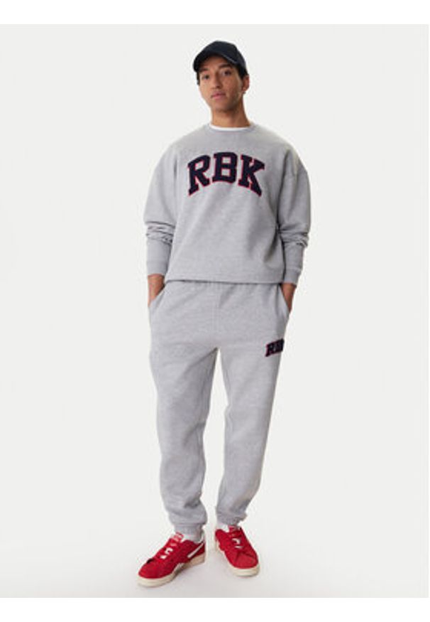 Reebok Bluza Barry RK25553CCM Szary Relaxed Fit. Kolor: szary. Materiał: syntetyk