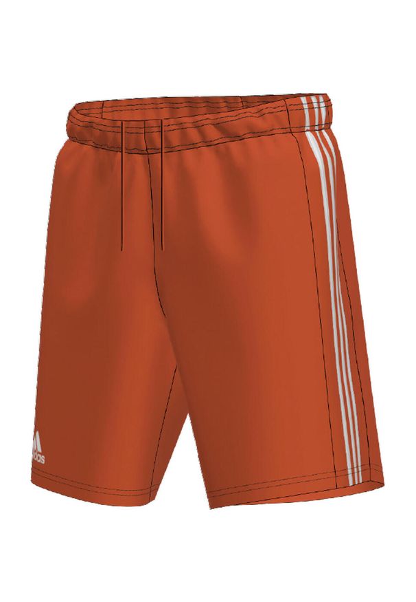 Adidas - Spodenki treningowe dla dzieci adidas Squadra 21 Short Youth. Kolor: biały, wielokolorowy, pomarańczowy. Materiał: poliester. Styl: sportowy