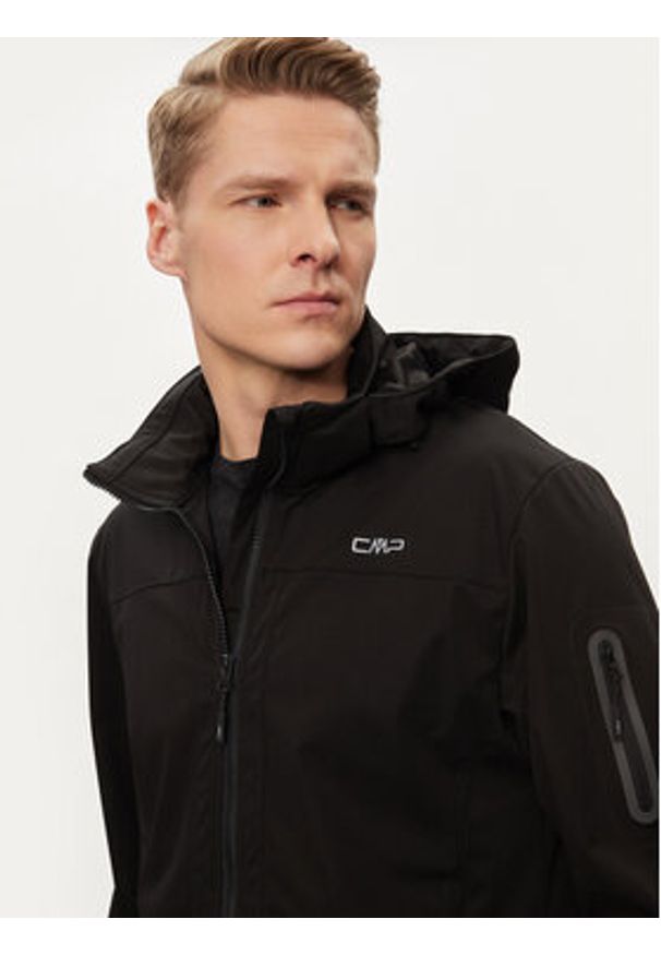 CMP Kurtka przeciwdeszczowa 39A5027 Czarny Regular Fit. Kolor: czarny. Materiał: syntetyk