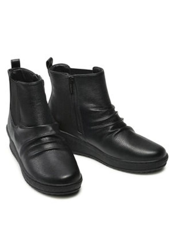 Clara Barson Botki WYL1877-4 Czarny. Kolor: czarny. Materiał: skóra