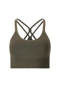 Biustonosz dla kobiet Athlecia Foan V3. Kolor: brązowy. Sport: fitness #1