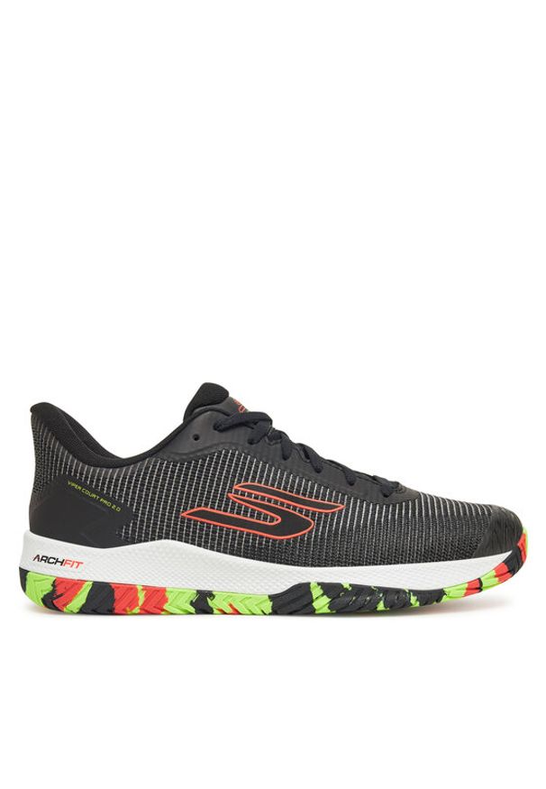 skechers - Skechers Buty do tenisa Skechers Viper Court Pro 2.0- 246109/BKMT Czarny. Kolor: czarny. Materiał: materiał. Sport: tenis