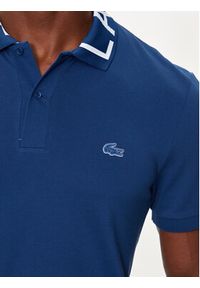 Lacoste Polo PH7495 Niebieski Slim Fit. Typ kołnierza: polo. Kolor: niebieski. Materiał: syntetyk, bawełna #3