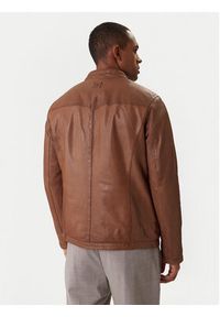 Milestone Kurtka skórzana Oliverio 611099 60770 Brązowy Regular Fit. Kolor: brązowy. Materiał: skóra #4
