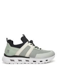 Sneakersy Rieker. Kolor: zielony