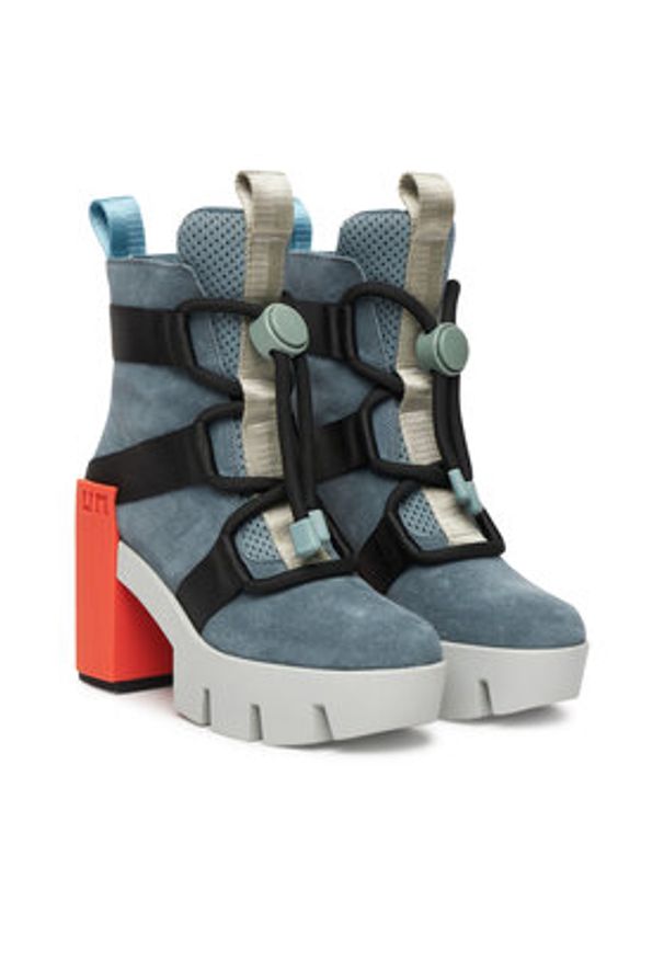 United Nude Trzewiki Grip Nomad Mid II 1076490857 Szary. Kolor: szary. Materiał: skóra, zamsz