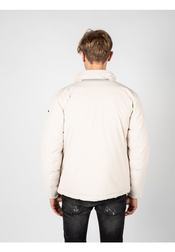 Geox Kurtka "Spherica Short" | M2628L T2953 | Mężczyzna | Ecru. Okazja: na co dzień. Materiał: poliester. Styl: casual