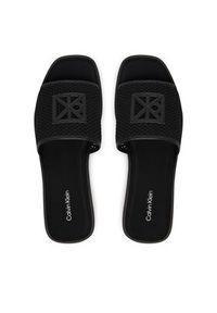 Calvin Klein Klapki Amelia HW0HW02877 Czarny. Kolor: czarny. Materiał: materiał #5