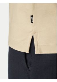 BOSS Polo Penrose 38 50469360 Beżowy Slim Fit. Typ kołnierza: polo. Kolor: beżowy. Materiał: bawełna #5