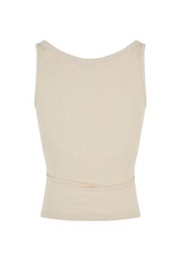 Urban Classics - Tank Top Damski Prążkowana Ekologiczny Basic 2pak. Kolor: brązowy, zielony, wielokolorowy. Materiał: prążkowany