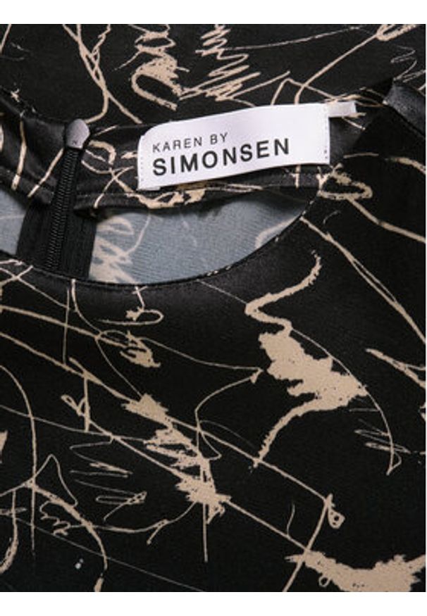 Karen by Simonsen Sukienka codzienna Marbella 10104846 Czarny Regular Fit. Okazja: na co dzień. Kolor: czarny. Materiał: wiskoza. Typ sukienki: proste. Styl: casual