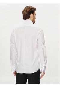 Karl Lagerfeld - KARL LAGERFELD Koszula 605008 Biały Slim Fit. Typ kołnierza: dekolt w karo. Kolor: biały. Materiał: bawełna