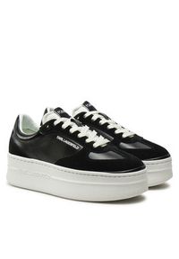 Karl Lagerfeld - KARL LAGERFELD Sneakersy KL65025 Czarny. Kolor: czarny. Materiał: skóra #6