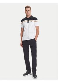 BOSS Polo Paule 50544477 Biały Slim Fit. Typ kołnierza: polo. Kolor: biały. Materiał: bawełna
