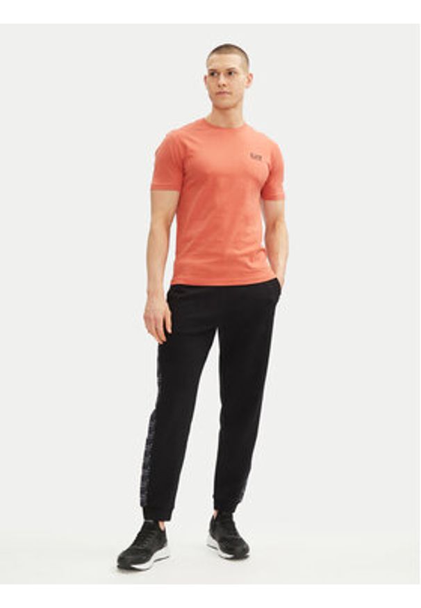 EA7 Emporio Armani Spodnie dresowe 7M000216 AF12660 UC001 Czarny Regular Fit. Kolor: czarny. Materiał: bawełna, syntetyk