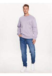 Calvin Klein Jeans Bluza J30J323454 Fioletowy Regular Fit. Kolor: fioletowy. Materiał: syntetyk #3
