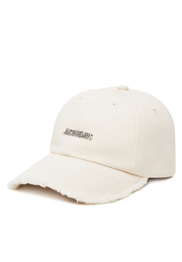 JACQUEMUS Czapka z daszkiem 23E235AC452-5012 Beżowy. Kolor: beżowy. Materiał: bawełna, materiał