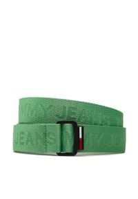 Tommy Jeans Pasek Męski Tjm Baxter 3.5 AM0AM10907 Zielony. Kolor: zielony. Materiał: materiał #1