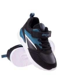 BEJO - Dziecięce sportowe buty sportowe sneakersy Bejo. Kolor: czarny. Sport: turystyka piesza #1