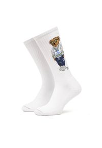 Skarpety długie Polo Ralph Lauren. Kolor: biały #1