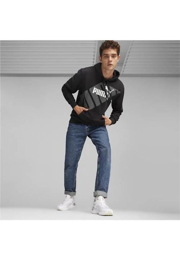 Bluza sportowa męska Puma Power Graphic. Typ kołnierza: kaptur. Kolor: czarny