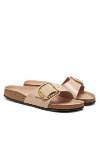 Birkenstock Klapki Madrid Bb Lena 1026496 Beżowy. Kolor: beżowy. Materiał: lakier, skóra #5