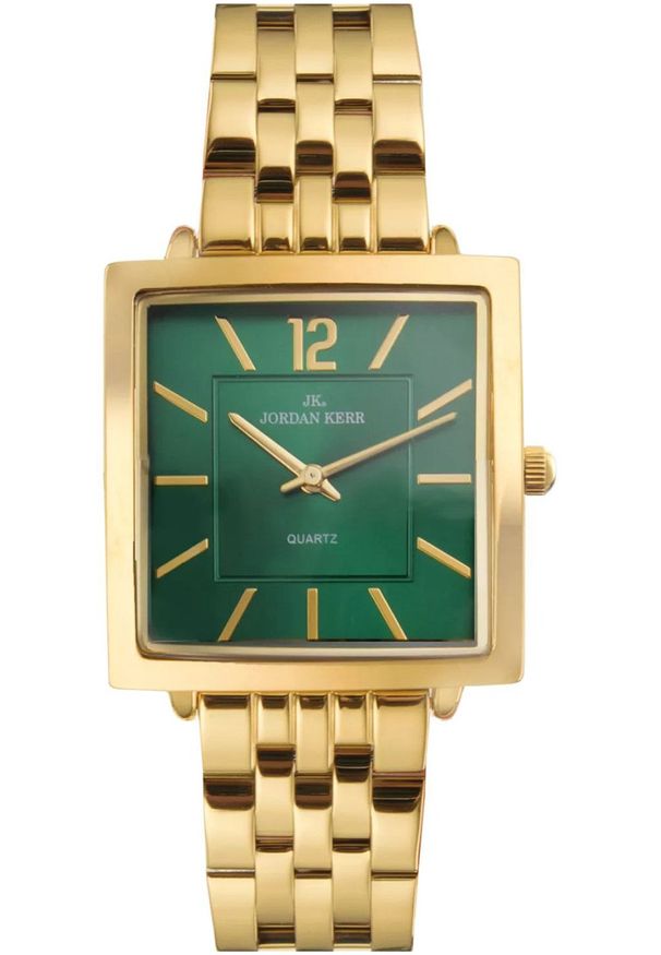Zegarek damski Jordan Kerr P9010 zielona tarcza. Kolor: zielony