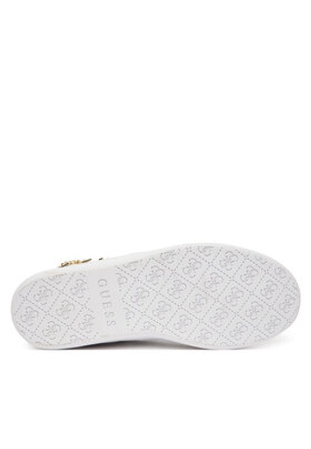 Guess Sneakersy FLTNAO LEA12 Biały. Kolor: biały. Materiał: skóra