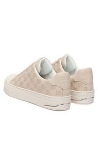 DKNY Sneakersy K3556786 Beżowy. Kolor: beżowy. Materiał: skóra #6