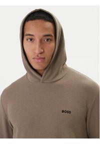 BOSS Bluza Waffle 50535885 Brązowy Regular Fit. Kolor: brązowy. Materiał: bawełna #2