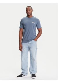 Quiksilver T-Shirt EQYZT08181 Niebieski Regular Fit. Kolor: niebieski. Materiał: bawełna #4