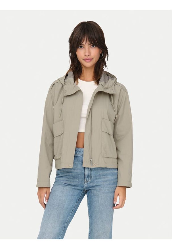 only - ONLY Kurtka przejściowa Mamba 15308621 Beżowy Regular Fit. Kolor: beżowy. Materiał: syntetyk